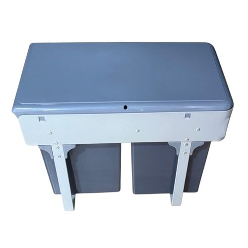 פח אשפה כפול נשלף לארון מטבח 20 ליטר (2X10L) דגם 402 אפור