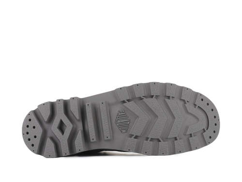 נעלי פלדיום קנבס חצי בצבע אפור מטל | 40-47 |  PALLADIUM US PAMPA HIGH DUNE 02352-082-M METAL GREY