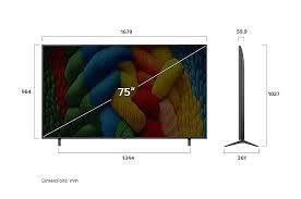  LG NanoCell AI NANO80 4K ‏בגודל 86 אינץ', עם AI Magic remote, ‏HDR10 ו-webOS25 ‏2025