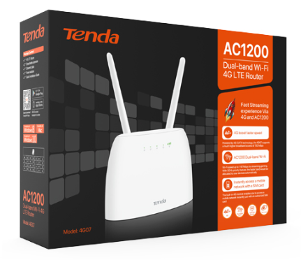 ראוטר סלולרי Tenda 4G07 AC1200