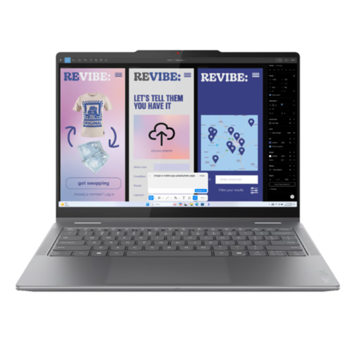 Lenovo Yoga 7 פתוח במצב טאבלט – עיצוב 2 ב-1