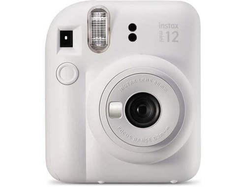 שריון אילת Fujifilm Instax Mini 12 מצלמת פיתוח מיידי בצבע לבן - יבואן רשמי