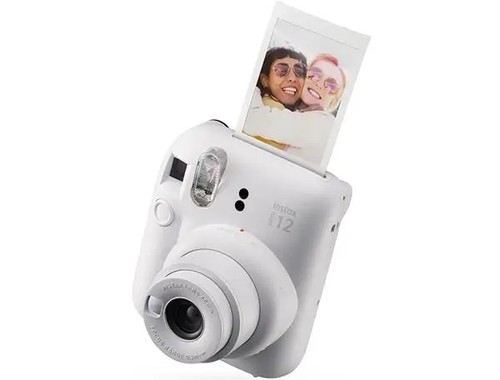 שריון אילת Fujifilm Instax Mini 12 מצלמת פיתוח מיידי בצבע לבן - יבואן רשמי