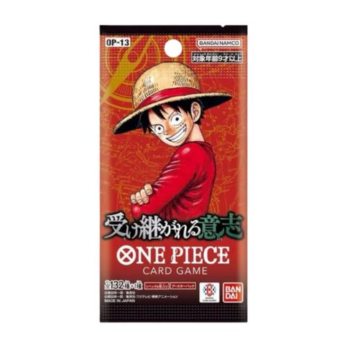 קלפי וואן פיס חבילת בוסטר יפני  ONE PIECE CARD GAME OP-13 - CARRYING ON HIS WILL - BOOSTER PACK (JAPANESE) OP-13