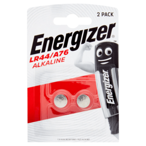 זוג סוללות Energizer LR44 / A76 Alkaline 