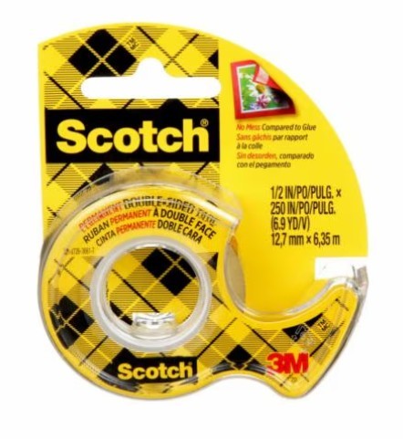 סרט דבק דו-צדדי SCOTCH (1.27 ס