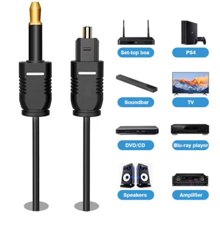 כבל 3M סיב אופטי דיגיטלי SPDIF ל-Mini Toslink 3.5mm כבל אודיו סיב אופטי לרמקול מגבר 360 Xbox PS4 