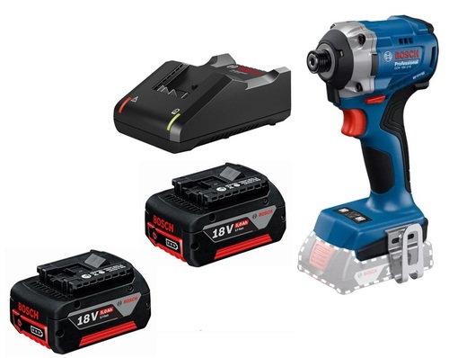 מברגת רטיטה (אימפקט) GDR 18V-215 כולל מטען ו-2 סוללות 5AH מבית BOSCH בוש