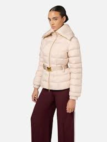Down jacket Elisabetta Franchi in pink nylon