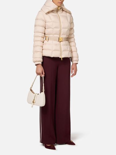 Down jacket Elisabetta Franchi in pink nylon