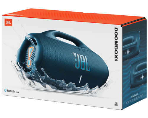 רמקול אלחוטי בומבוקס צבע כחול JBL Boombox 4