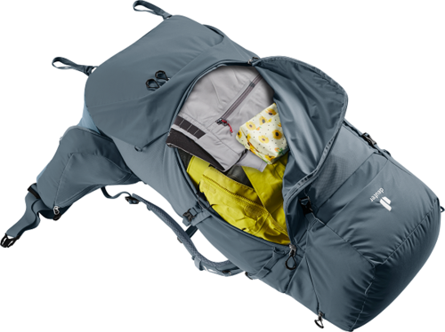 תרמיל מסע לדרום אמריקה - Deuter Aircontact Core 70+10 אפור