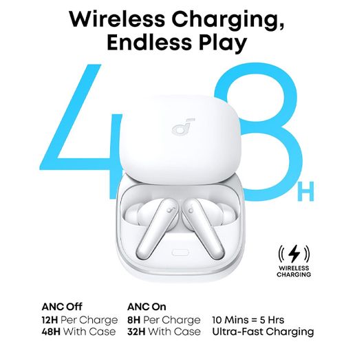 אוזניות Anker Soundcore Liberty 5 Bluetooth - צבע לבן