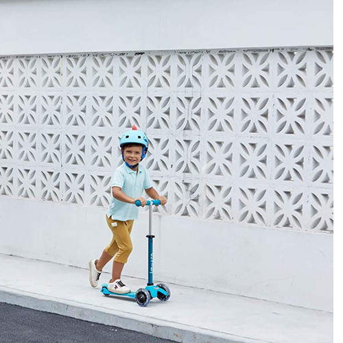 קורקינט מיני מיקרו דלוקס לד Mini Deluxe Led אקווה