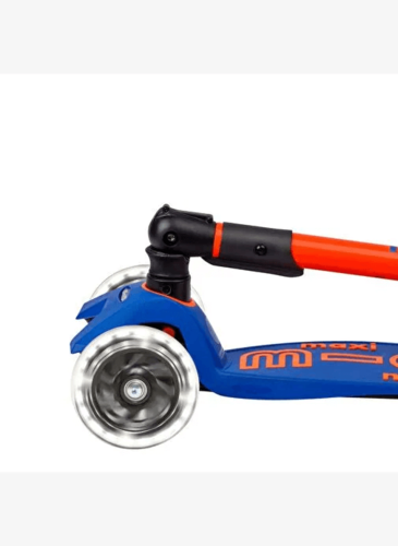 קורקינט מקסי מיקרו דלוקס לד מתקפל Maxi Deluxe Foldable Led כתום