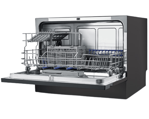 מדיח כלים על השיש 6 מערכות כלים Midea MDWT0602M(B)-W-IL