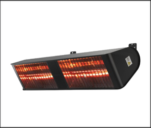 תנור חימום מומלץ לבית ולמשרד | דגם BOSTON Premium5000W | שלט כלול | שחור מט