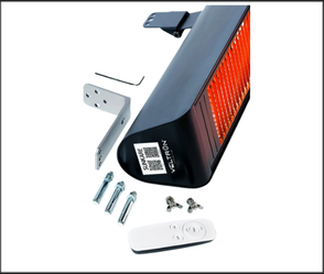 תנור חימום אינפרא אדום לגינה – Volcan Premium 2000W בצבע שחור מט
