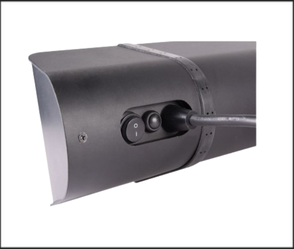 תנור חימום אינפרא אדום לגינה – Volcan Premium 2000W בצבע שחור מט