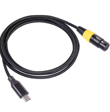 כבל USB TYPE C זכר ל XLR נקבה באורך 2 מטר