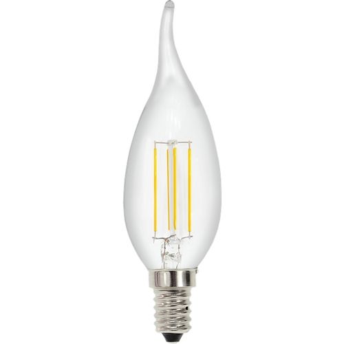 פילמנט לד נר טיפה 6W E14 3000K  LUXTEN