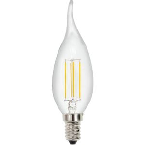 פילמנט לד נר טיפה 6W E14 3000K LUXTEN