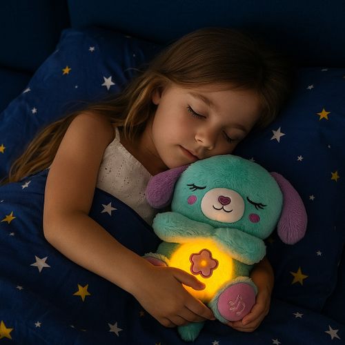 Dreamiez - בובת פרווה נושמת, מאירה, מרגיעה ומרדימה - כלב