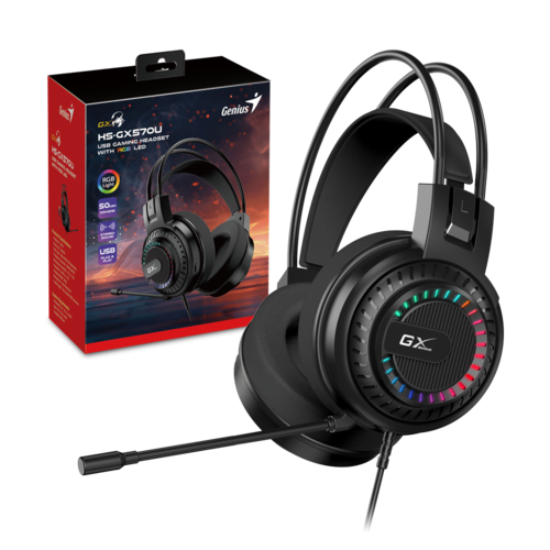 אוזניות גיימינג GENIUS GAMING HEADSET HS-GX570U