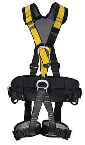 חגורה / ריתמת בטיחות PALOMA מקצועית מרופדת+ חבל עיגון ומשכך נפילה, 4 נק