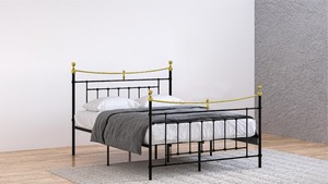 מיטה זוגית ממתכת דגם ויקטוריה - במגוון מידות
