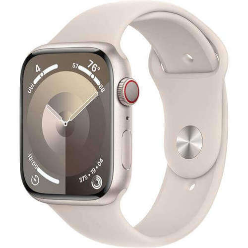שעון חכם Apple Watch Series 9 45mm Aluminum Case Rubber Sport Band GPS אפל