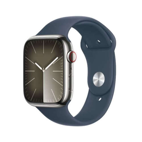 שעון חכם Apple Watch Series 9 45mm Aluminum Case Rubber Sport Band GPS אפל
