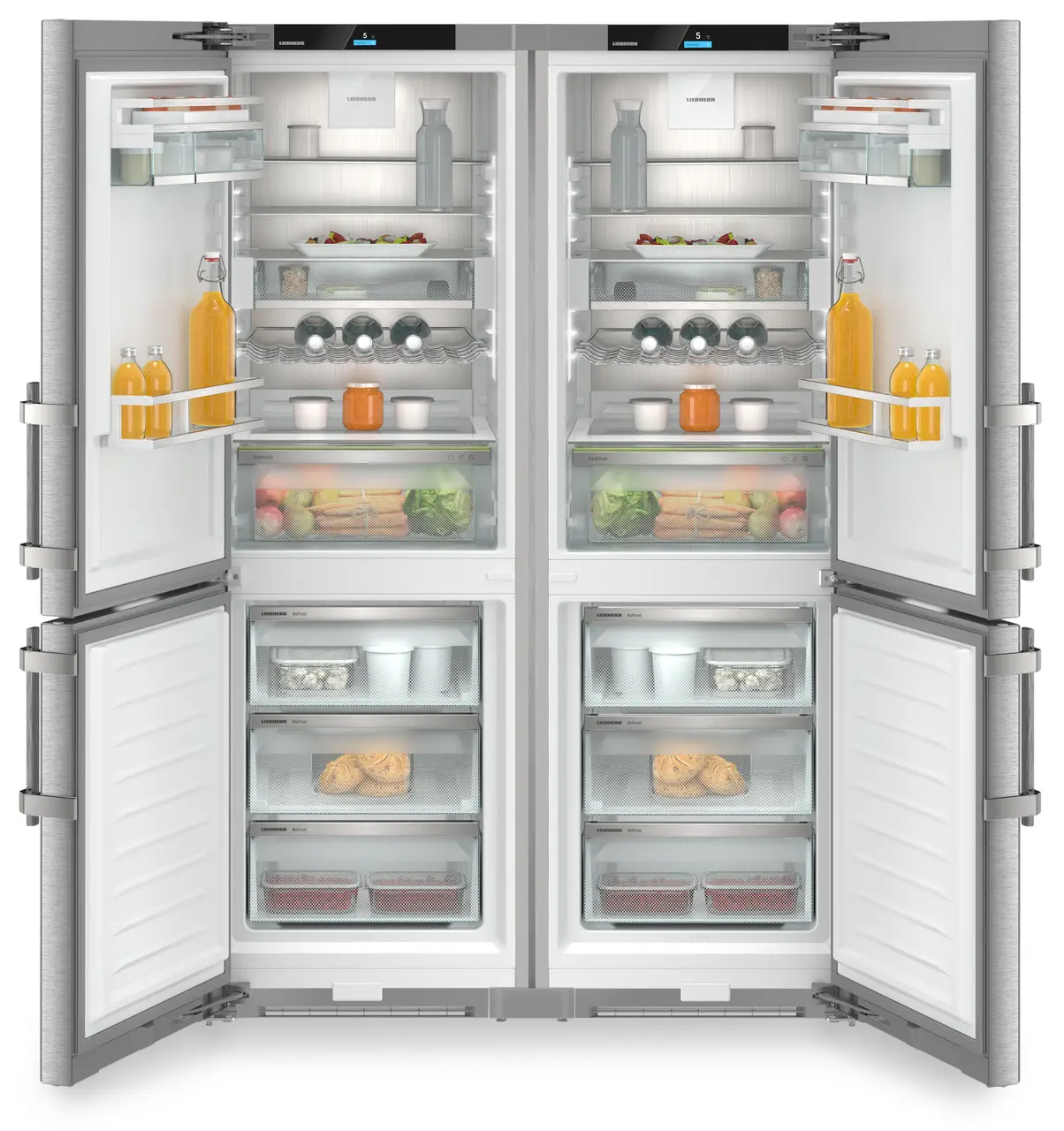 מקרר 3 דלתות XRFSTD7350 נירוטסה+יצרן קרח