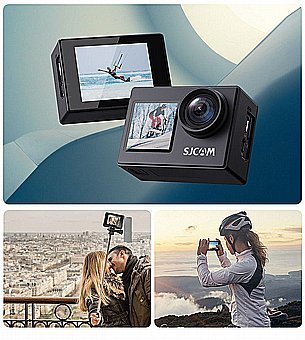 מצלמת אקסטרים SJCAM SJ4000 Dual Screen כולל עברית - צילום ברמה גבוהה עם יכולות התאמה אישית מקסימליות