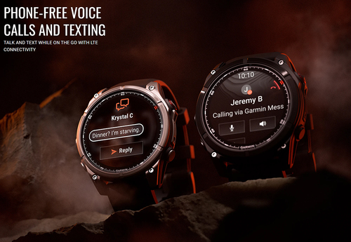 שעון חכם Garmin Fenix 8 Pro AMOLED Sapphire 47mm טיטניום DLC אפור קרבון עם רצועת סיליקון בצבע שחור / אפור חלוקי נחל