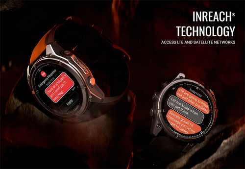 שעון חכם Garmin Fenix 8 Pro AMOLED Sapphire 47mm טיטניום DLC אפור קרבון עם רצועת סיליקון בצבע שחור / אפור חלוקי נחל