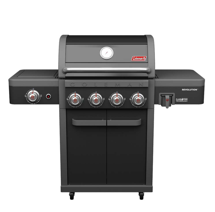 גריל גז קולמן רבולושן Coleman Revolution שחור 4 מבערים + כירת גז 