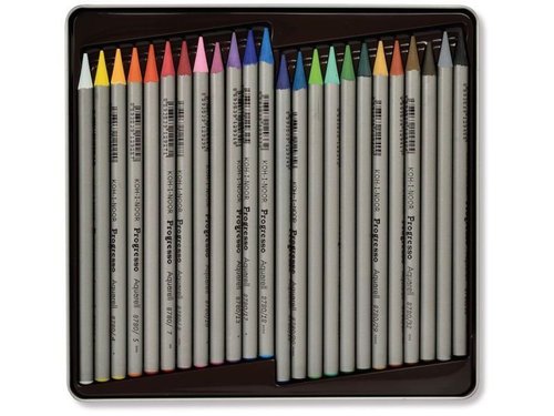  סט 24 צבעי אקוורל נטול עץ KOH-I-NOOR 8784 