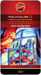 סט 12 צבעי POLYCOLOR 3822
