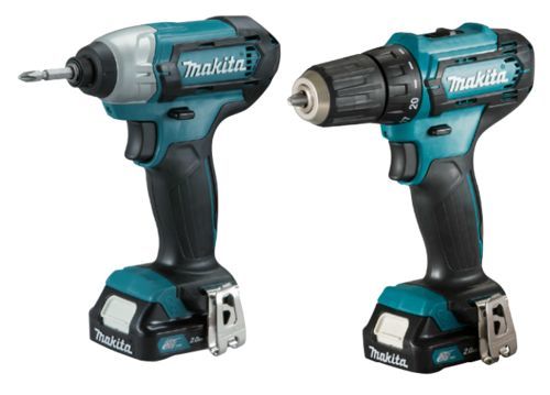סט 2 כלים 12V נטען עם 2 סוללות 1.5A ומטען MAKITA CLX224SX מקיטה