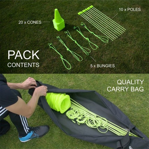 ערכת אימון מקצועית לדשא סינטטי QUICKPLAY PRO Speed & Agility Set