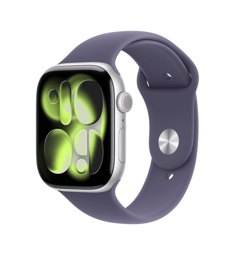 שעון חכם Apple Watch Series 11 46mm Aluminum Case Rubber Sport Band GPS אפל