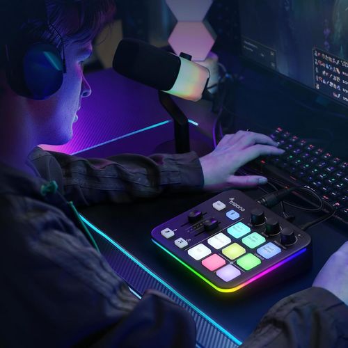 מיקסר אודיו שחור לגיימרים וסטרימרים MAONO G1 NEO
