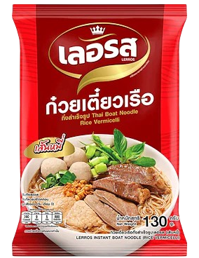LERROS - אטריות להכנה מהירה בטעם אטריות סירה (Boat Noodles) 120 גרם