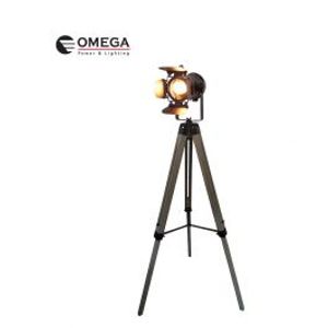 בלן מנורת רצפה דקורטיבית מעץ Omega