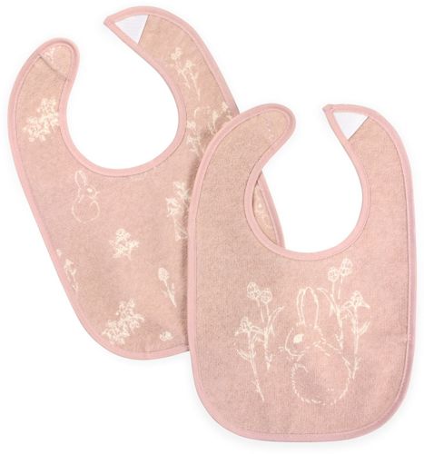 זוג סינרים לתינוק עשויים בד מגבת עם ציפוי פנימי מונע רטיבות - יער קסום