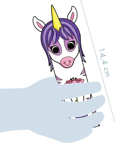 סימניות לספק לצביעה - דגם חד קרן