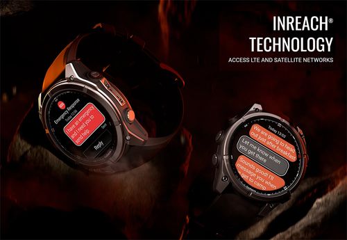 שעון חכם Garmin Fenix 8 Pro AMOLED Sapphire 47mm טיטניום DLC אפור קרבון עם רצועת סיליקון בצבע שחור / אפור חלוקי נחל