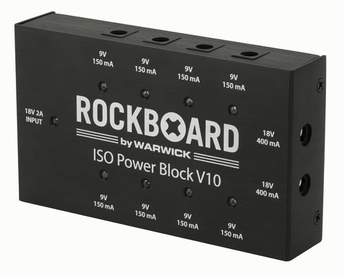 RockBoard ISO Power Block V10 – ספק כוח מבודד ל-10 אפקטים לגיטרה