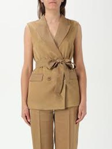 Envers satin waistcoat with belt